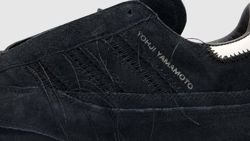 adidas Y-3 Gazelle Black White Closeup