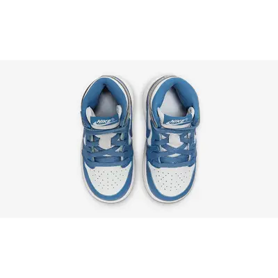 blue and white jordans toddler