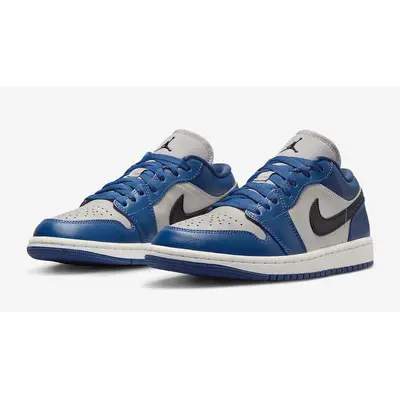 Air Jordan 1 Low Grey Navy Front