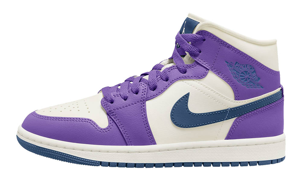 Air Jordan 1 Mid Sail Purple