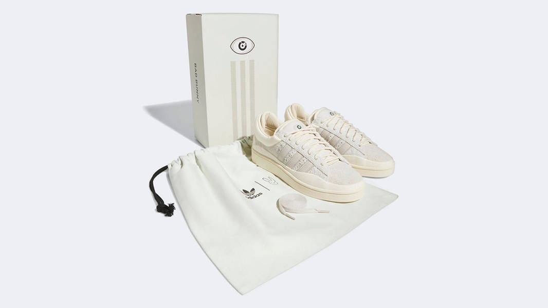 Bad Bunny x adidas Campus Triple White FZ5823 Side