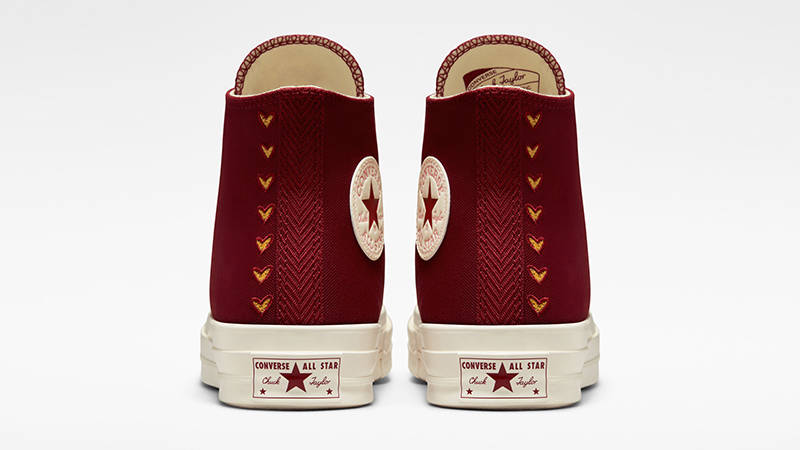 Converse Chuck 70 High Hearts Red A03931C Back
