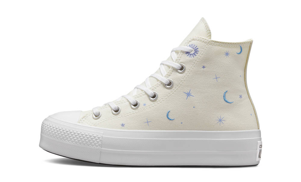 Converse Chuck Taylor Celestial Lift Platform High Egret Purple A02895C
