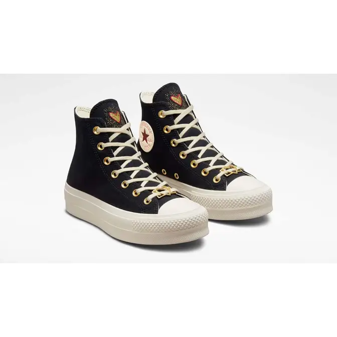 Converse platform high top on sale black