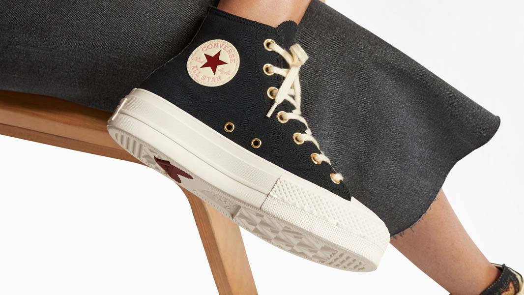 Converse Chuck Taylor Lift Platform High Hearts Black | Where To Buy |  A05138C | The Sole Supplier