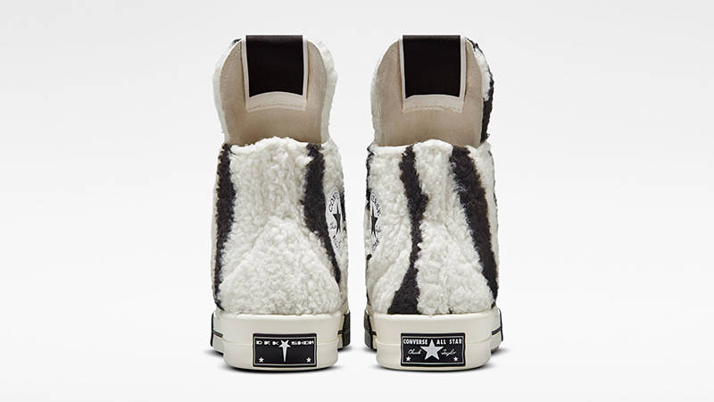 DRKSHDW Rick Owens x Converse Chuck 70 TURBODRK High Zebra A03943C Back