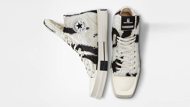 DRKSHDW Rick Owens x Converse Chuck 70 TURBODRK High Zebra Where