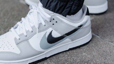 Twice As Nice: The Nike Dunk Low "Stencil" Comes Dressed With Double Swooshes Twice As Nice: The Nike Dunk Low "Stencil" Comes Dressed With Double Swooshes