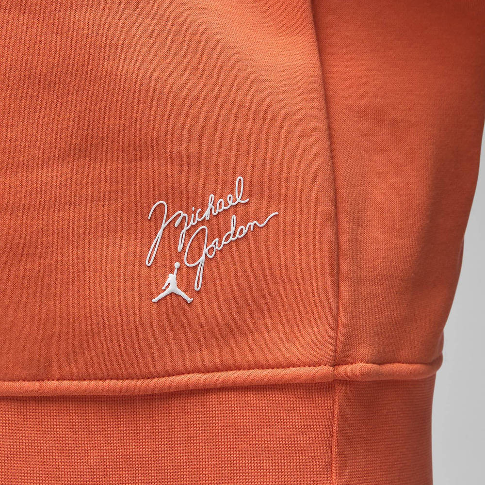 Jordan Flight MVP Graphic Fleece Crew-neck Sweatshirt - Rush Orange ...
