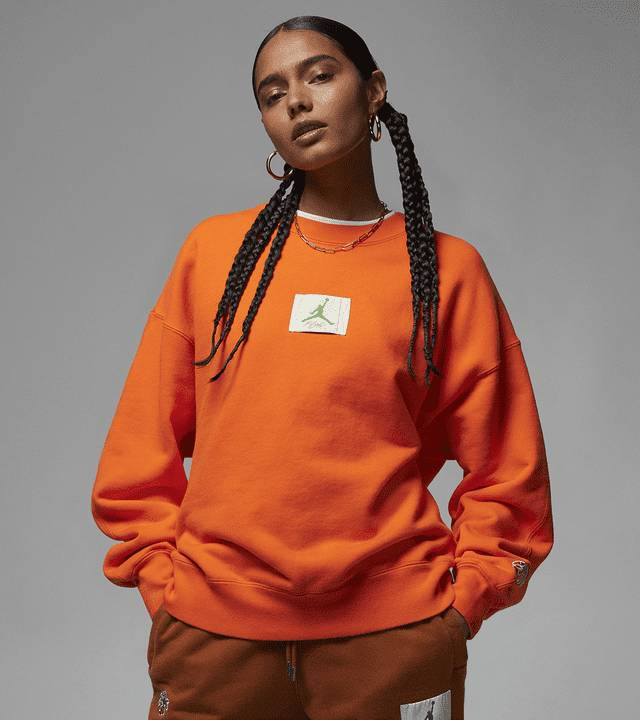 orange jordan sweater