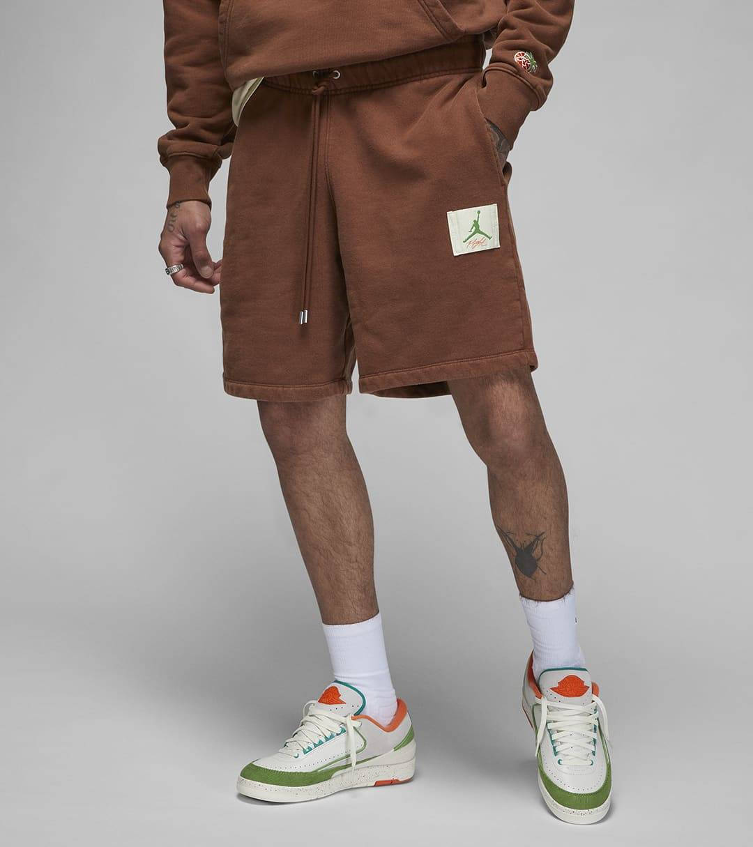 Jordan x TITAN Shorts Brown Front