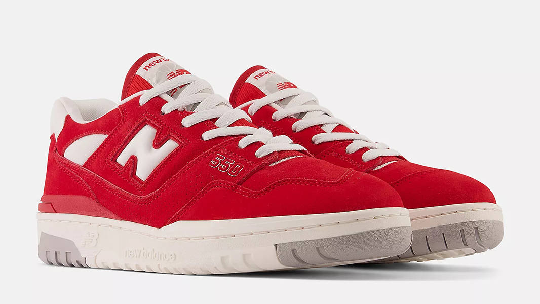 New Balance 550 Team Red White BB550VND Side