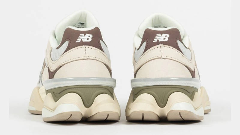 New Balance 9060 Grey Maroon Olive U9060FNA back