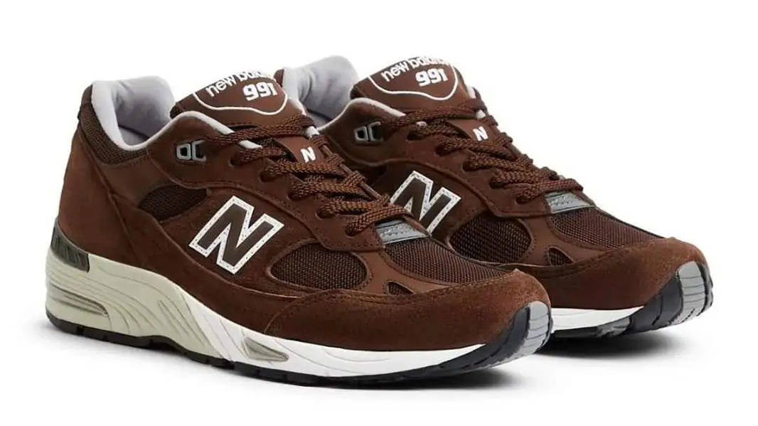 New balance hot sale brown suede