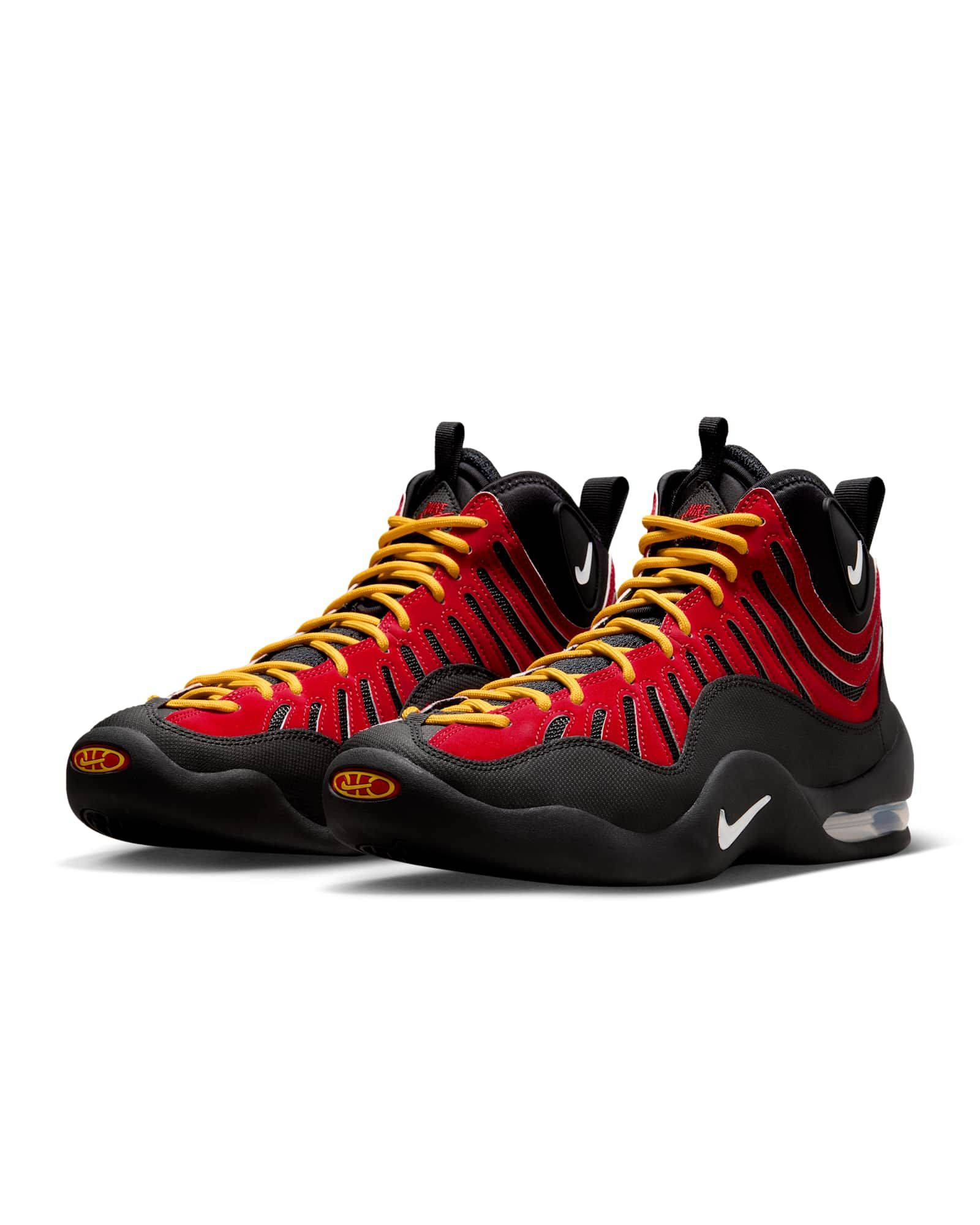 Nike Air Bakin Red front Black
