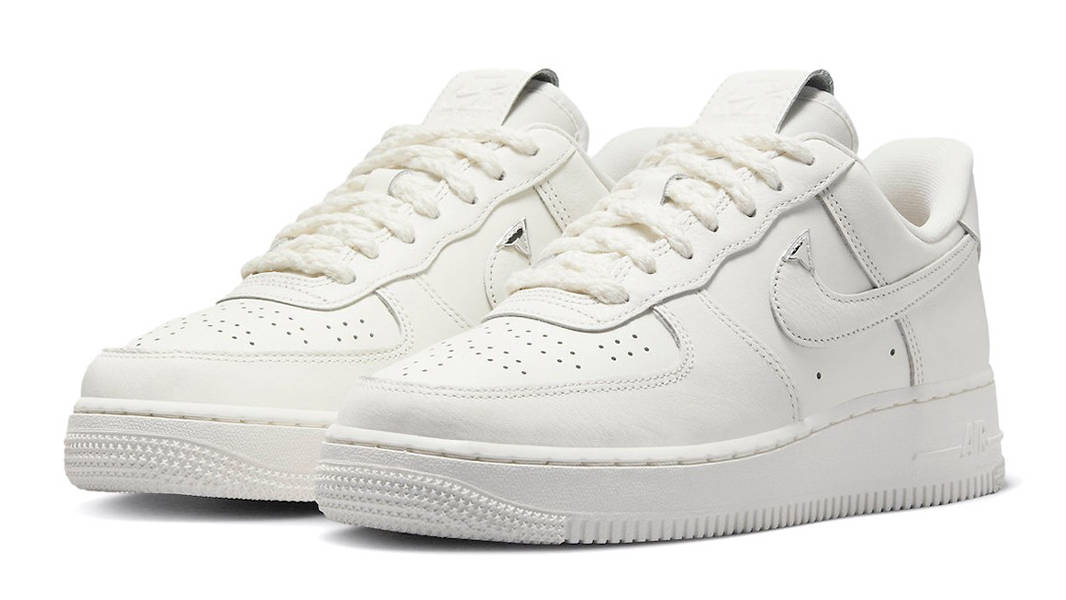 Nike Air Force 1 Low Chrome Swoosh Sail FJ4559-133 Side