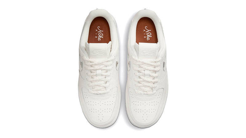 Nike Air Force 1 Low Chrome Swoosh Sail FJ4559-133 Top