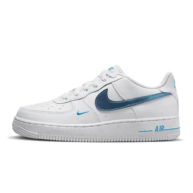 Nike Air Force 1 Low GS White Iridescent Blue | Where To Buy | FD0677 ...
