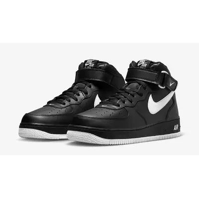 Nike Air Force 1 Mid Black White | Where To Buy | DV0806-001 | The Sole ...