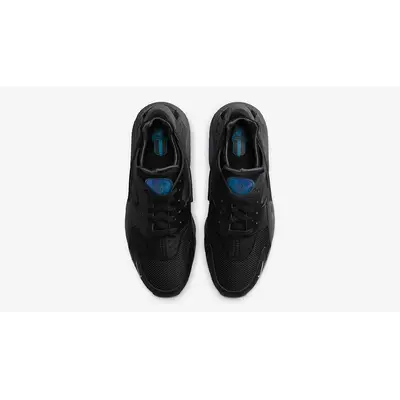 Nike Air Huarache Black Blue Iridescent FD0656-001 Top