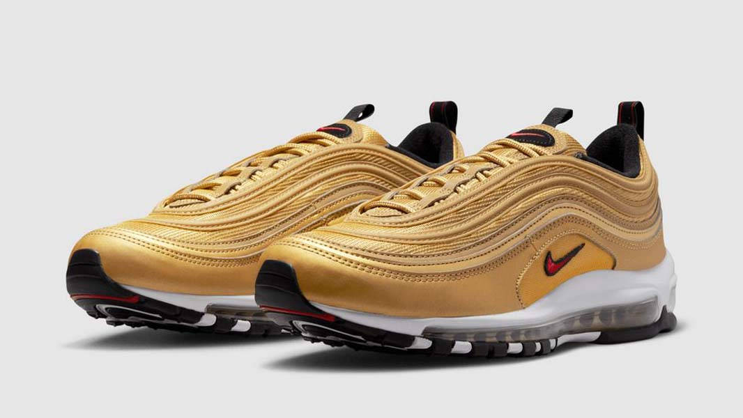 Nike air max 97 metallic sales gold womens