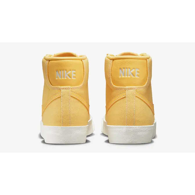 Nike Blazer Mid Yellow Canvas DX5550-700 Back