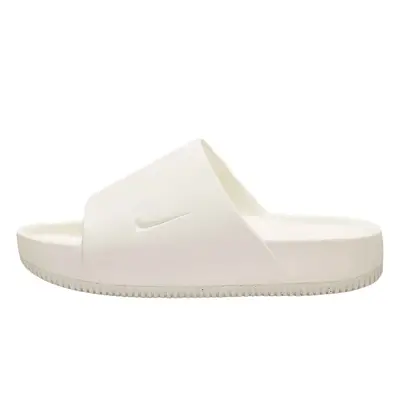 White nike slides store women