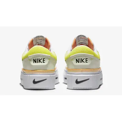 coral nike flex shoes for women Yellow Green FD0872-100 Back