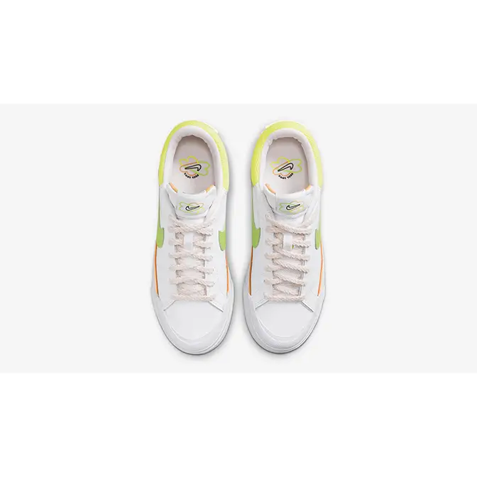 coral nike flex shoes for women Yellow Green FD0872-100 Top