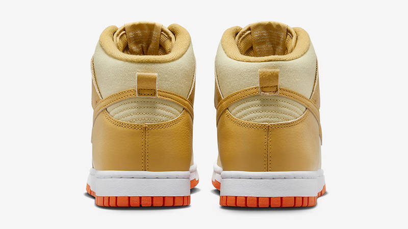 Nike Dunk High Gold Canvas DV7215-700 Back