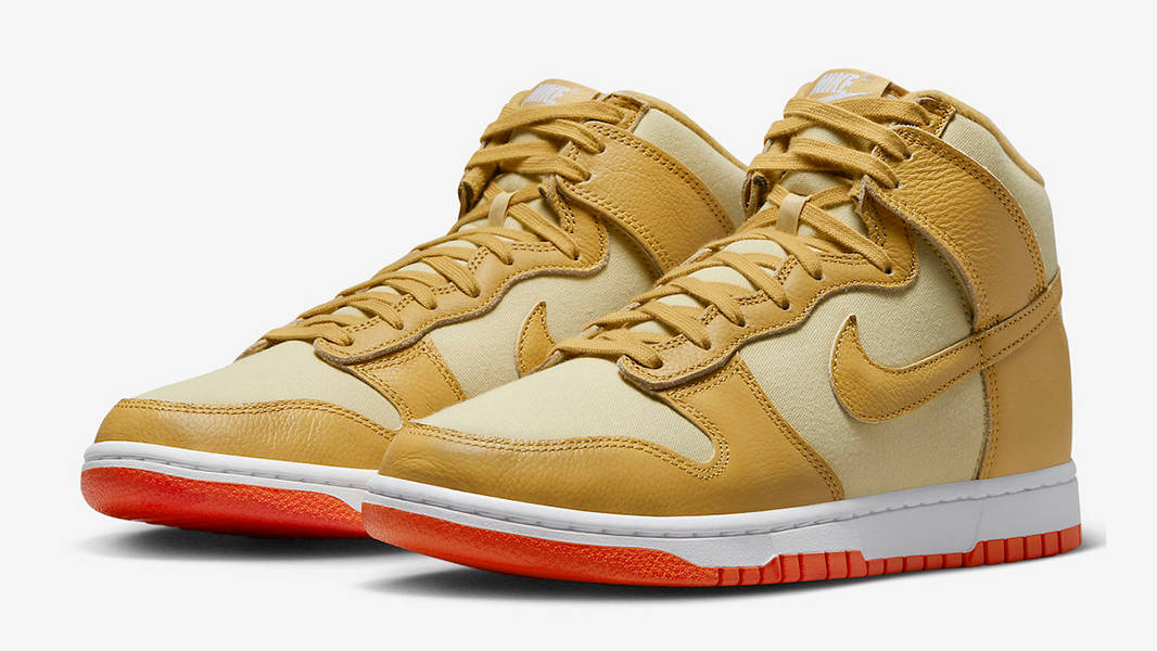Nike Dunk High Gold Canvas DV7215-700 Side