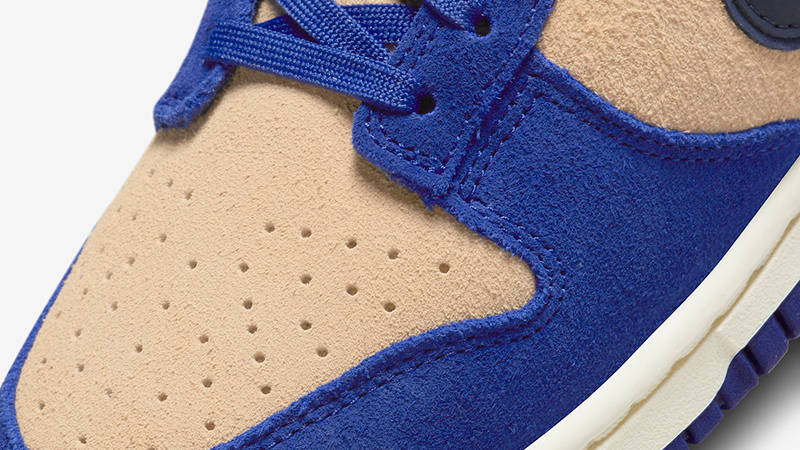 Nike Dunk Low Blue Suede DV7411-400 Detail