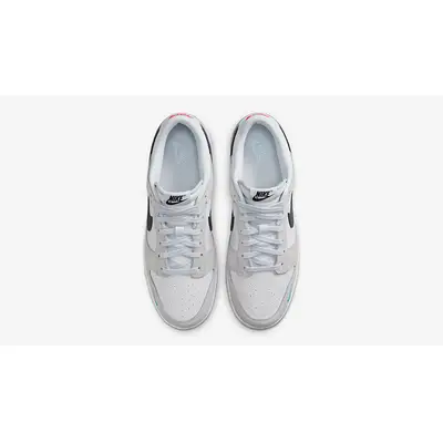 Nike Dunk Low Mini Swoosh Grey Navy FJ4227-001 Top