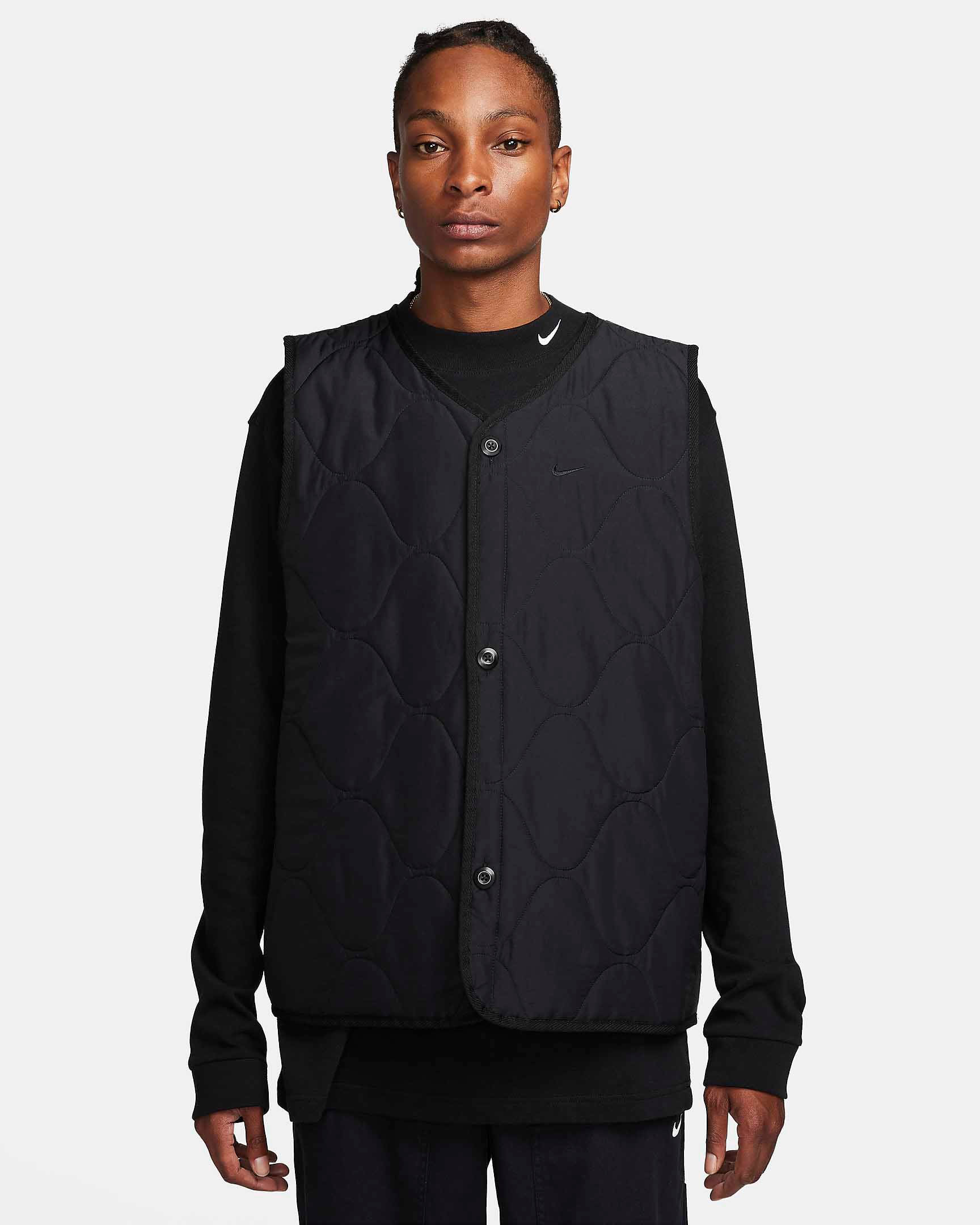 nike quilted gilet