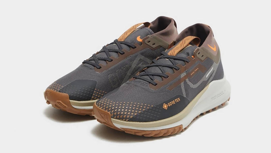 Nike React Pegasus Trail 4 GORE-TEX Anthracite Mandarin Ironstone Front