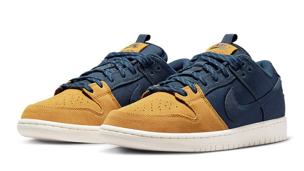 Nike SB Dunk Low Midnight Navy Desert Ochre DX6775-400 Side