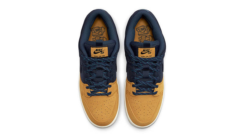 Nike SB Dunk Low Midnight Navy Desert Ochre DX6775-400 Top