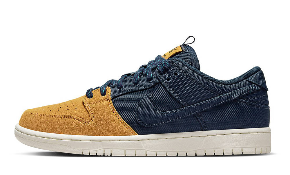 Nike SB Dunk Low Midnight Navy Desert Ochre DX6775-400