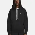 Nike Solo Swoosh Fleece Pullover Hoodie Black Feature