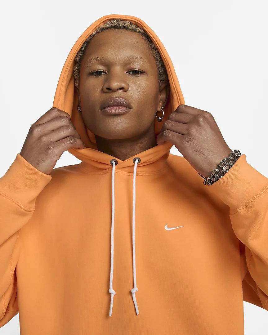 Orange Nike Swoosh Hoodie Vintage Nike Hoodie (S), Orange Centre