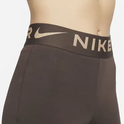 Nike Sportswear Air High-Rise Leggings Brown waist