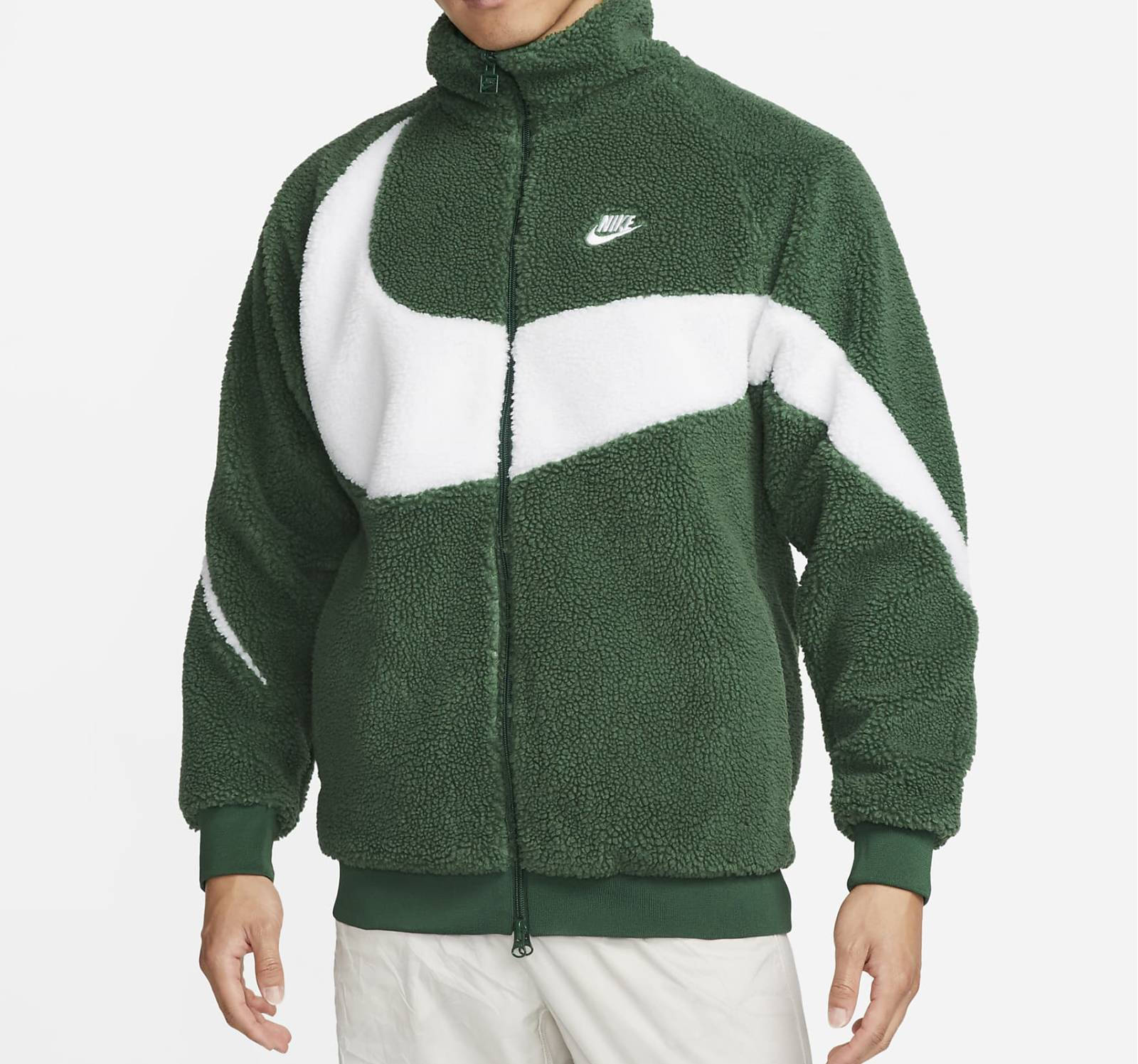Nike Swoosh Full-Zip Reversible Boa Jacket | To Buy | BQ6546-011 | The Sole Supplier