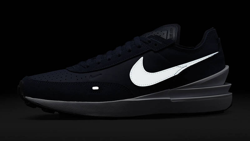 Nike Waffle One Leather Midnight Navy DX9428-400 in dark