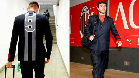 Off-White Designs AC Milan's Pre-Game Uniforms Off-White Designs AC Milan's Pre-Game Uniforms