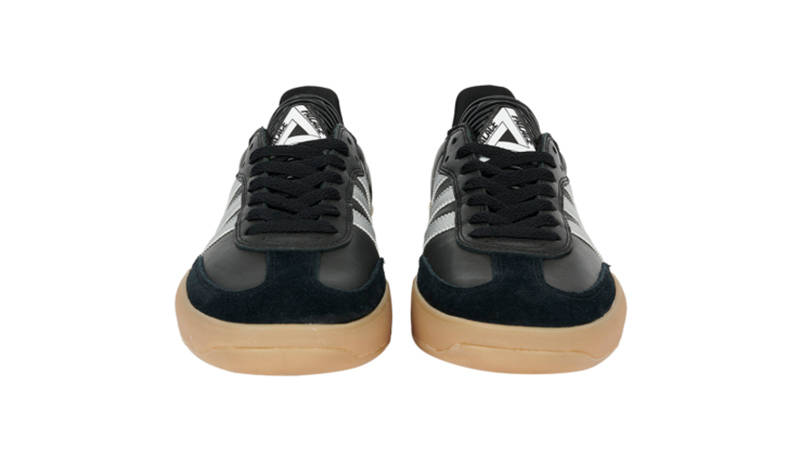 Palace x adidas Samba PUIG Black Silver Metallic Front