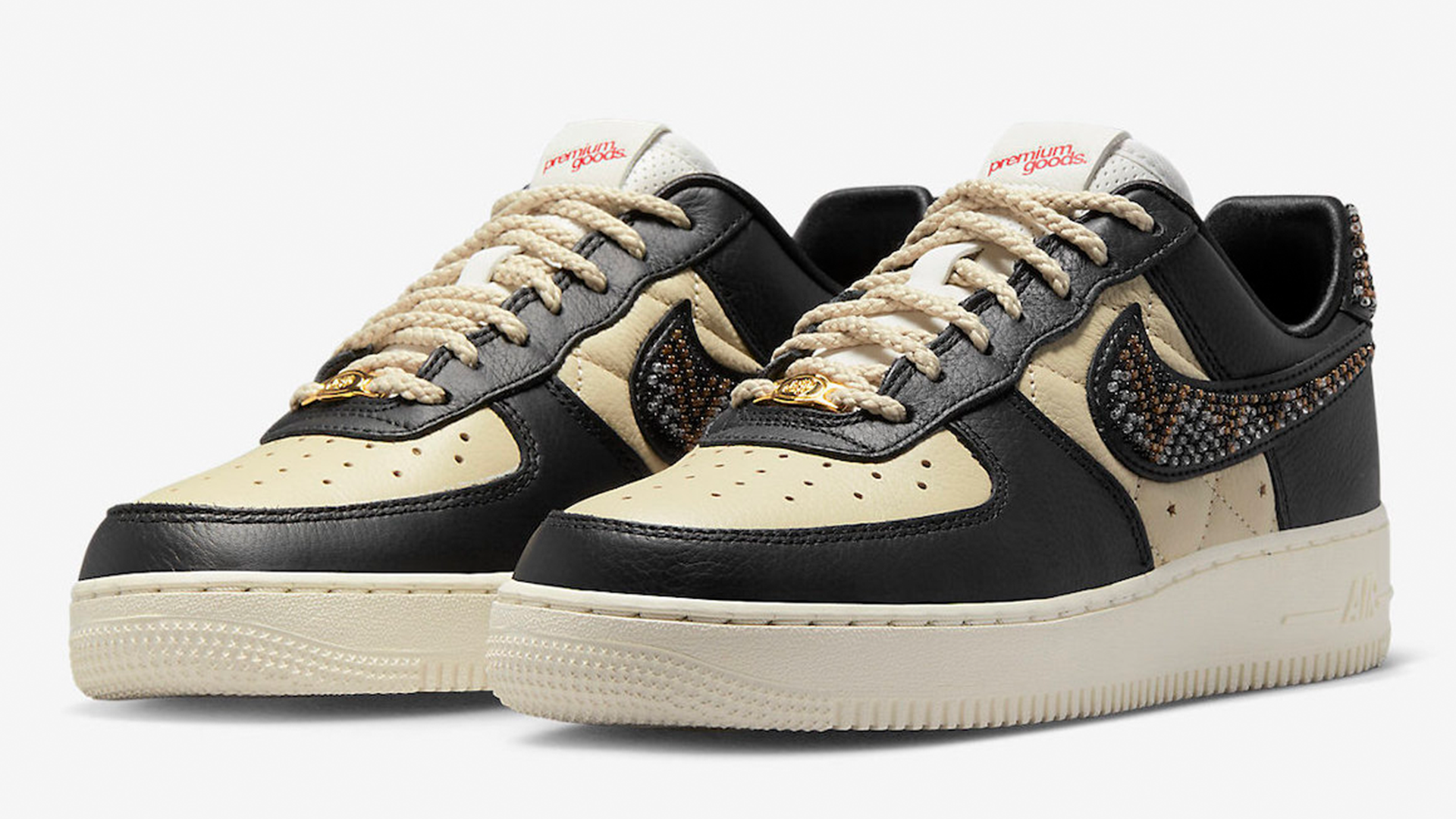 Premium Goods x Nike Air Force 1 Low Black Beige