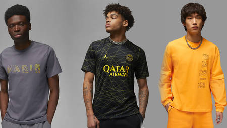 Here's All the Pieces Available in the New Jordan Brand x Paris Saint-Germain Collection Here's All the Pieces Available in the New Jordan Brand x Paris Saint-Germain Collection