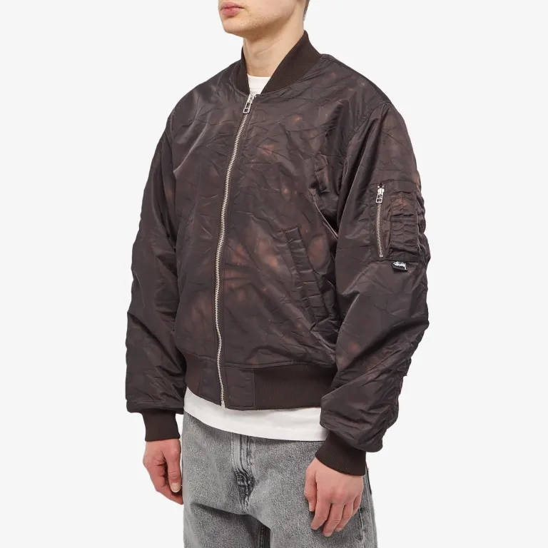 Stussy hot sale leather jacket