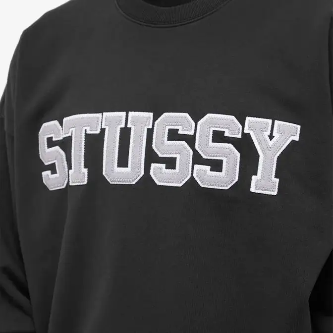 Stussy Relaxed Oversized Crew Sweat | Where To Buy | 118517-blac