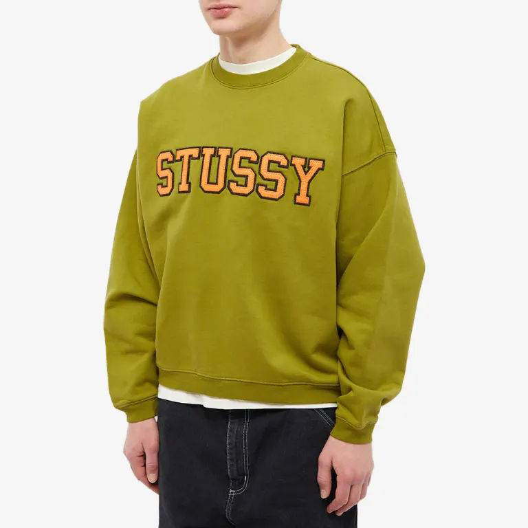 Stussy Relaxed Oversized Crew Sweat | Where To Buy | 118517-blac 